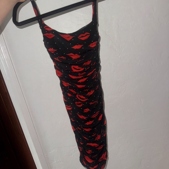 AFRM Black and Red Mini Dress - Picture 2 of 3